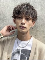 フィフス 原宿(fifth)&nbsp;原宿シャドウパーマメンズカットラウンドマッシュ30代20代緩め