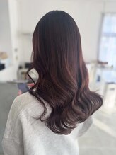 ツーバイヘアーズチーク(2 by hair. s chic)&nbsp;ロング×ピンクブラウン