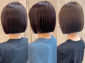 ミレ バイ ルカ(mire by Luca)の写真/【髪質改善】地毛風ストレートで髪質改善♪自然な丸みのある柔らかボブスタイルが大人気のサロン!