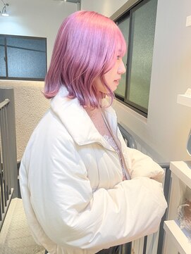 シアアルン 新小岩店(SHEER alun) ◆ローズピンクと外ハネボブで上品ガーリーに【新小岩】