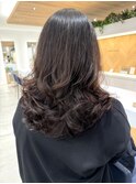 コテ巻き風パーマ　重めレイヤー　銀座ヘアサロン