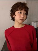 ショート/ダークパープル/顔周り/30代40代50代/銀座