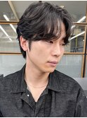 黒髪ショートフェザーパーマ/韓国風小顔カット20代30代