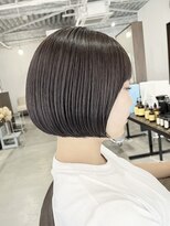 アオゾラヘアーヒカリノモリ(AOZORAHAIR hikarinomori)&nbsp;シンプルボブ　丸みショート　髪質改善との組み合わせで朝が楽