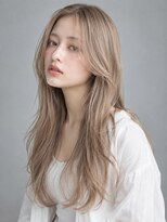 トリニティ(trinity)&nbsp;ブリーチ×髪質改善 ミルクティーベージュ レイヤーカット豊見城