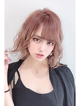 プログレスプラス ラブリーキュート★モーブピンク×ミディアムボブ★
