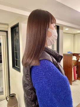 フランチェスカ(Francesca) ラベンダーグレージュ×ストレート/パープルブラック◎