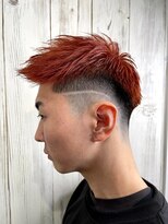 メンズアンダーバーホワイト 南海難波店(Men's _WHITE)&nbsp;フェード×ラインカット