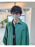 ツーブロックマッシュ スパイラルミックスパーマ