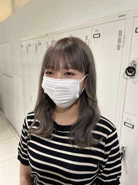 アッシュ 吉祥寺店(Ash) 【ブリーチ必須】切りっぱなし外ハネミディラベンダーグレージュ