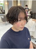 パーマ、ショートスタイル