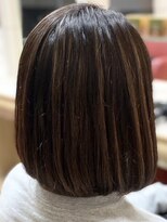 ヘアークリアー 春日部 大人可愛い前下がりボブ/ハイライトで立体感up/30代40代50代