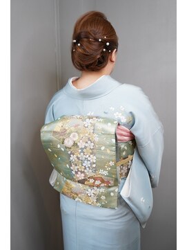 ドッツ(Dots.) 訪問着着付け　お太鼓結び