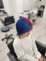 ミステル(MISTEL)&nbsp;セパレートカラー　レッドxブルー