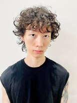 レコ 渋谷(LECO) プードルパーマメンズスタイル