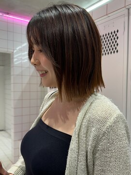 ココ なかもず店(COCO) レイヤーカット/ボブ/髪質改善/チェリーブラウン