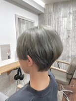 ヘアーズ ベリー 蒲生店(hairs BERRY)&nbsp;BERRY＿ボブ＿カーキグレージュ＿マッシュショート_20代30代40代