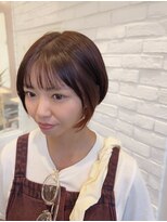 メゾンマリ(MAISON MARI) うる艶ショート★イヤリングカラー赤