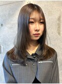 レイヤーカットアッシュベージュケアカラー