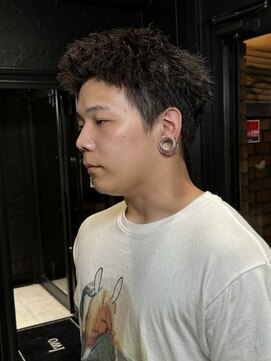 アウル 心斎橋(owl) 【ツイストスパイラルパーマ×スパイキーショート】メンズパーマ