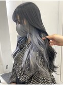 ブルーシルバー　インナーカラー