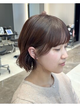 ハルキミナト ジャパン ヨコハマ(HARUKI MINATO japan YOKOHAMA) オトナ可愛い! /ボブ×ピンクブラウンで春先取り