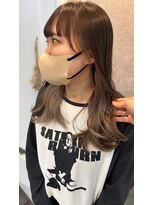 シルク(silk) インナーカラー×ベージュ