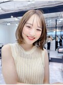 くびれヘア/シースルーバング/前髪/小顔カット/透明感/レイヤー
