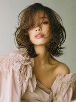 アルトリスト(Altruist Aging×HAIR&SPA)&nbsp;★ダークアッシュ大人ガーリーボブ着物ミディアムレイヤーカット