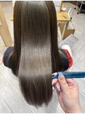 髪質改善 × オリーブベージュ