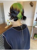 ルーツカラーとタイトアレンジ