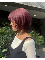 オムズ(OM's)&nbsp;ピンクカラー/デザインカラー/ボブウルフ