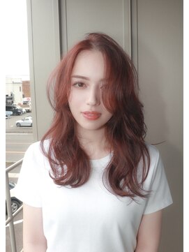 アイン(eim) コーラルオレンジ/レイヤーカット