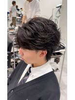 オーシャントーキョー 仙台(OCEAN TOKYO)&nbsp;フェザーショートニュアンスパーマセンターパートツーブロック