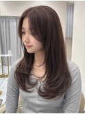 韓国風/レイヤーカット/ワンカール/サイドバング