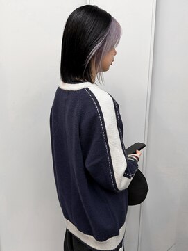 ヴァーディ オモテサンドウ(Vardy omotesando) design/フェイスフレーミング ホワイトラベンダー 前髪カラー