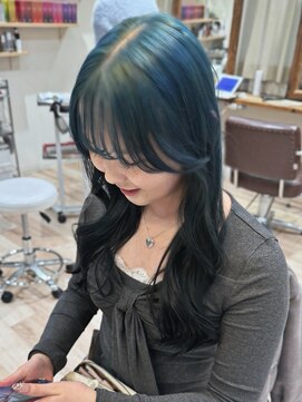 ゼスト 中野店(ZEST) 【ZEST中野/SAKURA】透明感ブルールーツカラー