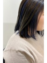 オーク(O.a.K) インナーカラー×ネイビーブルー