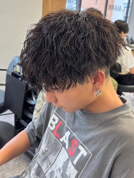 エルマーク 松山(L-MARK) 波巻きスパイラル/men's/フェザーパーマ/メンズパーマ/学割