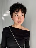 ベリーショートパーマ　ピンパーマ　ピクシーショート