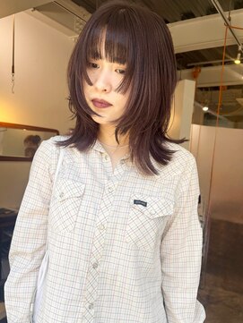 ゾーイ ケゴ 天神今泉(ZOEY kego) 今泉 ブリーチなしダブルカラー 顔まわりカット
