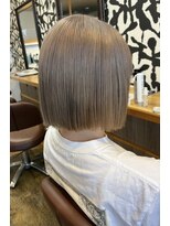 桃の木 ヘアー(桃の木 hair)&nbsp;ミルクティーグレージュ×タッセルボブ