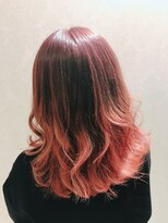 アース 平塚店(HAIR & MAKE EARTH)&nbsp;外国人風グラデーションレッド