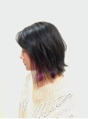 【ひばりヶ丘美容室ブロッサム×インナーカラー×パープル】