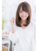 大人かわいい斜めバング☆クリアカラーのラブワンカールa
