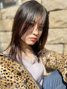 ヌード(NUDE) 「NUDE」# ニュアンス ストレート 艶髪 暗めカラー くびれヘア