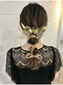 網下ろしヘアアレンジ