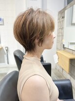 モールヘア 西中島店(MOOL hair) 大人ショートヘアイルミナカラーグレーベージュ/30代/40代/50代
