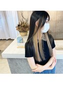 インナーカラー ミルクティーベージュ