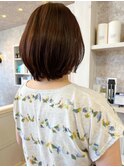福山市美容室Caary人気 ふわっとナチュラル毛先パーマボブヘア